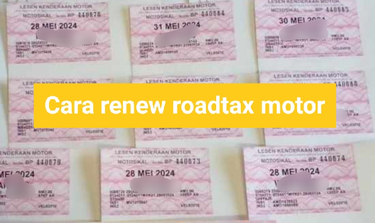 cara renew roadtax motor