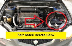 Saiz Bateri Kereta Gen2 - Mekanikakereta