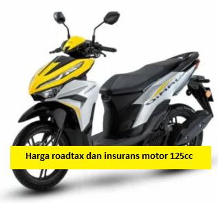 harga roadtax dan insurans motor 125cc