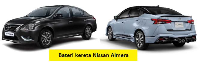 bateri kereta nissan almera