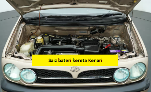 saiz bateri kereta kenari