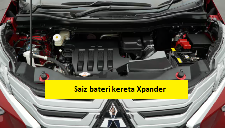 saiz bateri kereta xpander