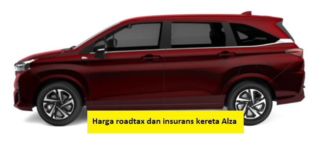 harga roadtax dan insurans kereta alza