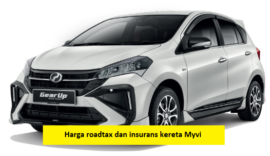 harga roadtax dan insurans kereta myvi