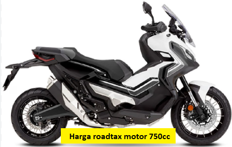 harga roadtax motor 750cc