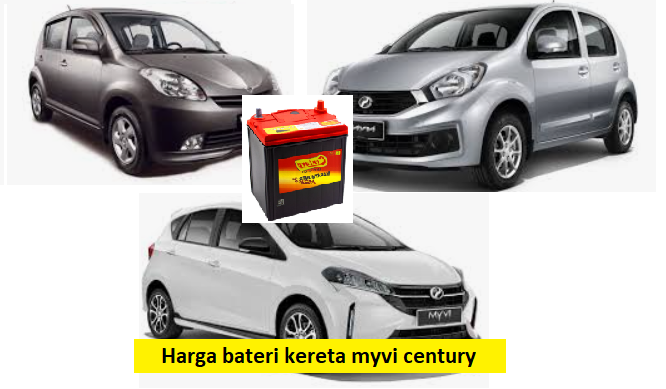 Harga bateri kereta myvi century