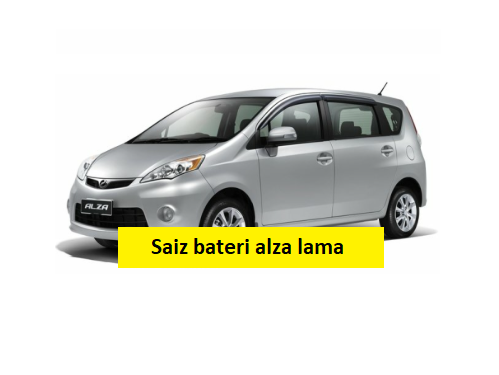 saiz bateri alza lama