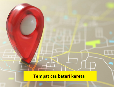 tempat cas bateri kereta